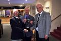 Geordie Mawson winner of the Captain's Cup with Alan and Tony